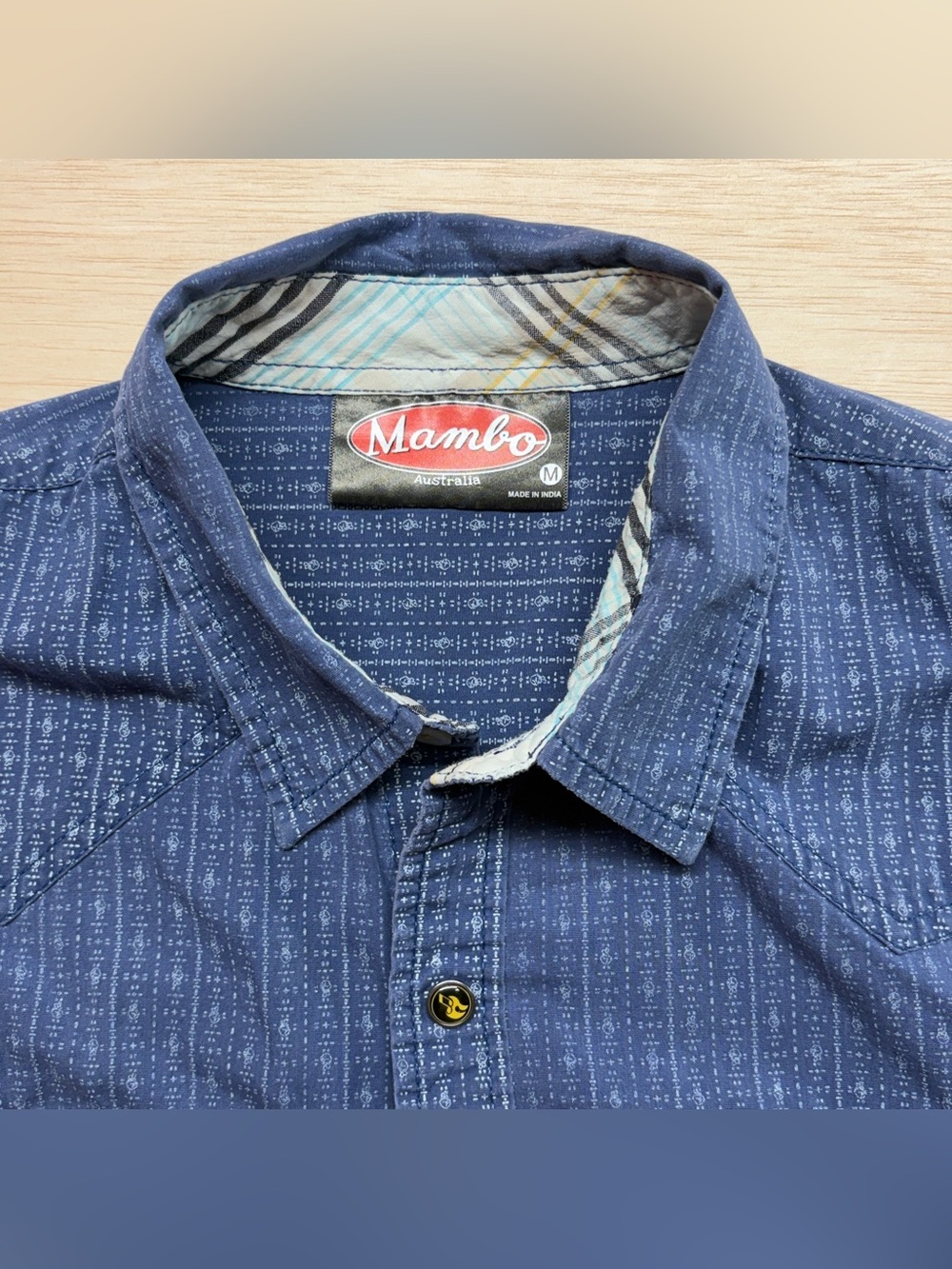 Mambo Australia Men's Long Sleeve Button Up Shirt medium - Picture 3 of 8